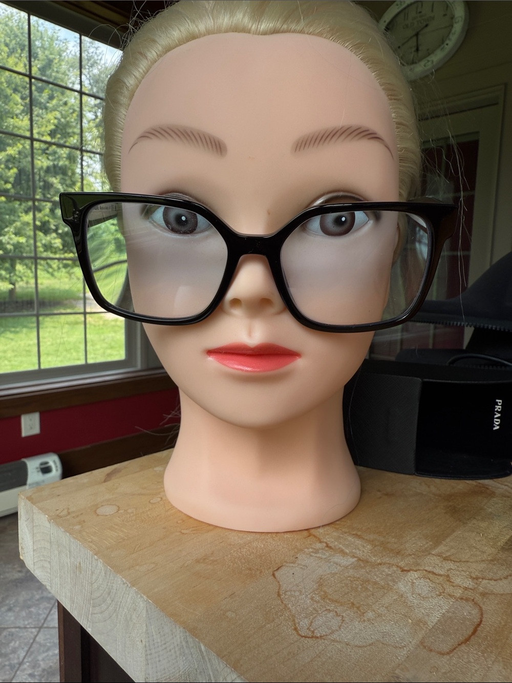 Women’s Prada b Eyeglass Frames - Classic Square Style